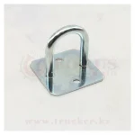 Скоба бортовая с квадратной пластиной круглая оцинкованная H=30