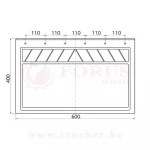 Брызговик 600*400 Без логотипа (комплект 2шт) — изображение 3