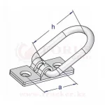 Скоба колебательная горизонтальная H=25мм — изображение 2