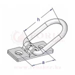 Скоба колебательная горизонтальная H=37мм — изображение 2