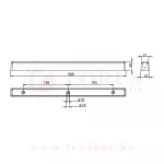 Отбойник резиновый (буфер) 500*40*37mm NEVPA — изображение 2