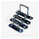 Скоба бортовая квадратная с пластиной