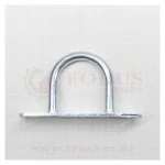 Скоба бортовая круглая с пластиной H=30мм