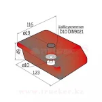 Отбойник резиновый (буфер) 123х116х49 мм СЛОН — изображение 5