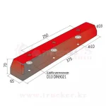 Отбойник резиновый (буфер) 375*65*70 мм — изображение 3