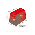 Отбойник резиновый (буфер) 120*75*90 мм — изображение 3