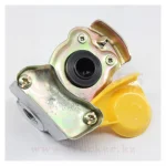 Головка соединительная прицепа ПАЛМ с клапаном M16x1,5 желтая