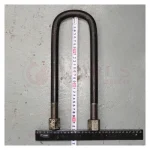 Стремянка передней рессоры УРАЛ L=335мм (M22x1.5) с гайками — изображение 3