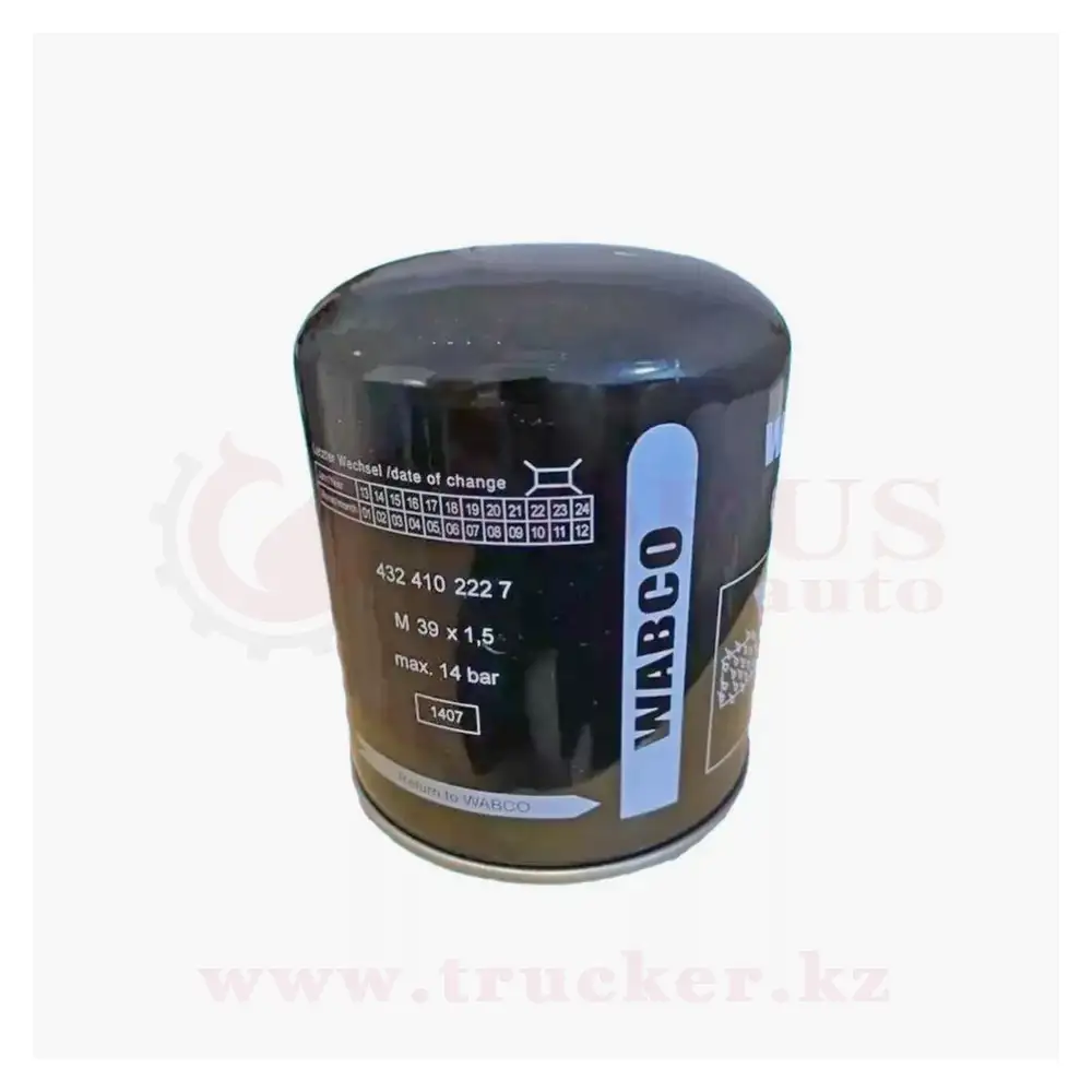 4324102227max13bar (01) Элемент влагоосушителя WABCO черный M39x1.5 (432.410.222.7) 13Bar — изображение 1
