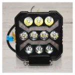 Фара дальнего света 10LED с ДХО квадратная 10-36V
