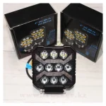 Фара дальнего света 10LED с ДХО квадратная 10-36V — изображение 2