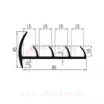 Профиль уплотнительный (80), ТЭП — изображение 2