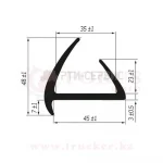 Профиль уплотнительный (45), ТЭП — изображение 2