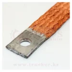 Провод массы медный L=35см. плетенка, широкий (5335-3724071-01) — изображение 2