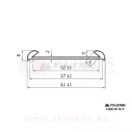 Прокладка бандажа топливного бака 52*7 (универсальная) — изображение 2