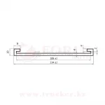 Прокладка бандажа топливного бака 106мм (универсальная) — изображение 2