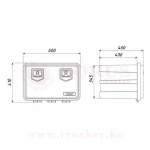 Ящик инструментальный пластиковый FLYBOX 600 — изображение 4