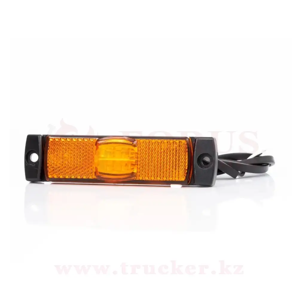 ft017zled (01) Фонарь габаритный LED желтый с проводом 0.15м прямоуг 130x32 — изображение 1