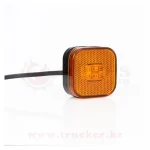 Фонарь габаритный LED желтый с проводом 0.15м‌‌‌‌‌, 62х62