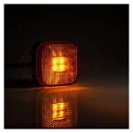 Фонарь габаритный LED желтый с проводом 0.15м‌‌‌‌‌, 62х62 — изображение 3