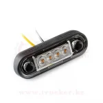 Фонарь габаритный красный LED 12-36В с проводом 15cм (84х28мм) — изображение 2