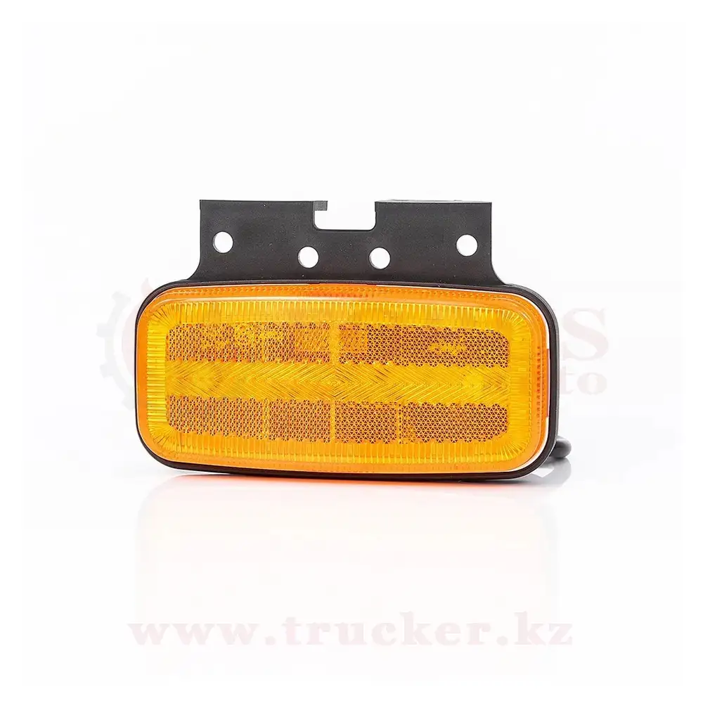 ft080pluskled (01) Фонарь габаритный желтый LED 12-36В с проводом 15см (241,5х27,5мм) — изображение 1