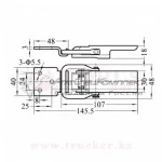 Защелка бортовая (107мм) — изображение 2
