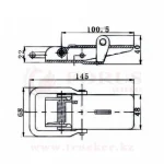 Защелка бортовая (145мм) — изображение 2