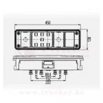 Фонарь задний с разъемом EasyConn 7pin и EasyConn 4х2pin (KRONE NEW Корона) U029-502 — изображение 5