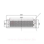 Светоотражатель прямоугольный UP126 (126x34) (163/164/165) — изображение 4