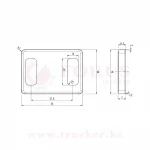 Светоотражатель прямоугольный UP55 (55x40) (1409/1410/1411) — изображение 4