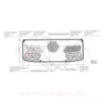 Фонарь многофункциональный задний W138d 12-24V LED с кабелем сзади (1059/1062) — изображение 7