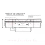 Фонарь многофункциональный задний W138 с разъемом TYCO сзади + габарит боковой W44 (1054/1057) — изображение 8