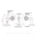 Рожок прямой угол средний габаритный огонь передний-задний W21.2 star 12-24V (874L/874P) — изображение 4