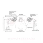 Рожок прямой угол длинный габаритный огонь передний-задний W21.5 star 12-24V (877L/877P) — изображение 5