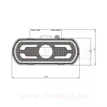 Габаритный огонь 12V/24V LED W240 (2246/2247/2248) — изображение 4