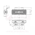 Габаритный огонь W254 12V/24V LED (2033/2034/2035) — изображение 4