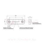 Габаритный огонь W97.2 (5 led) 12-24V ADR (711ADR/712ADR/713ADR) — изображение 5